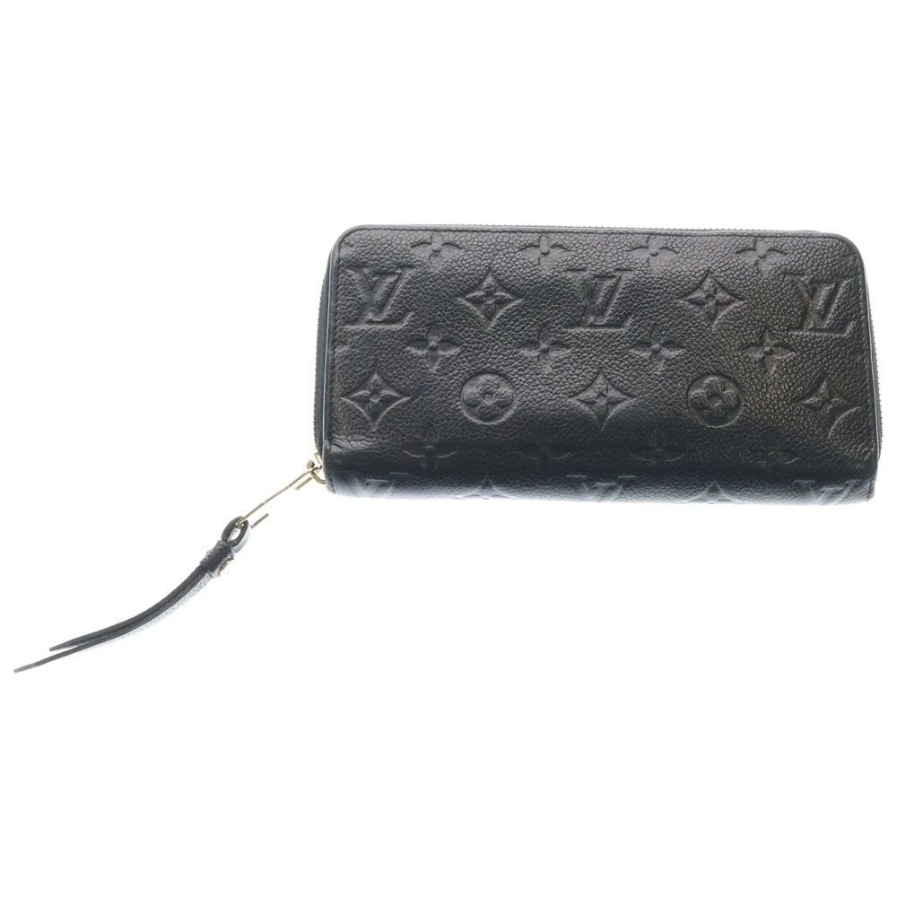 Louis Vuitton Monogram Empreinte Zippy Wallet Card Case Leather Gold