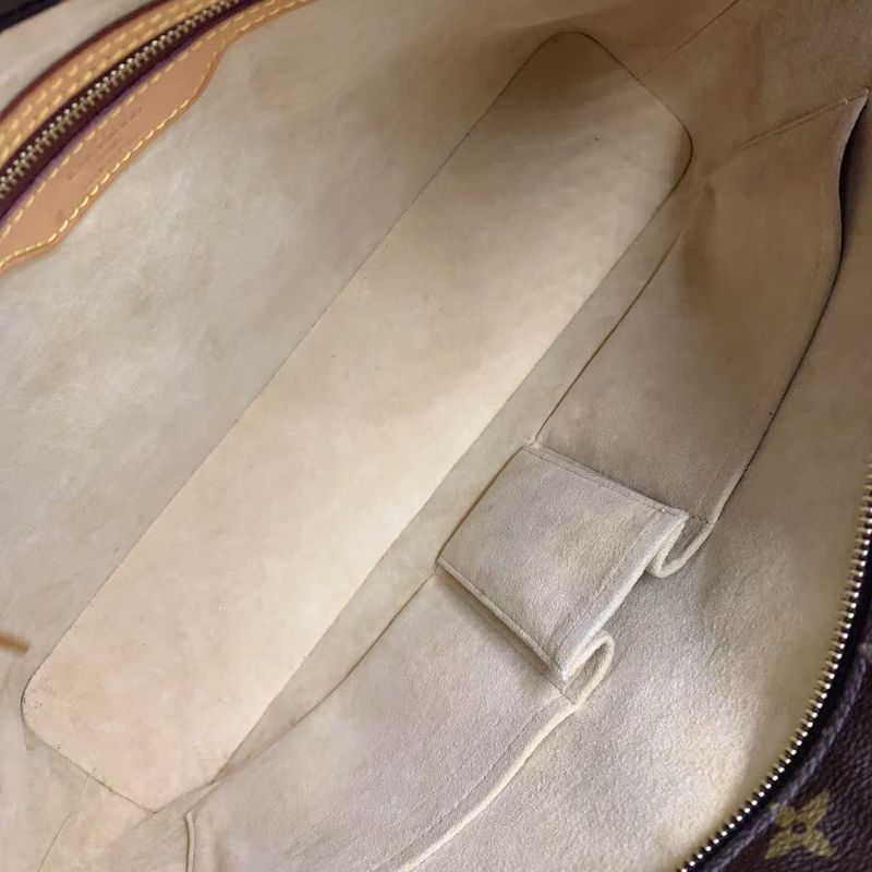 Louis Vuitton Luko Monogram Leather × PVC Brown Tote Bag Gold M51155