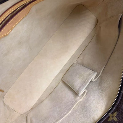 Louis Vuitton Luko Monogram Leather × PVC Brown Tote Bag Gold M51155