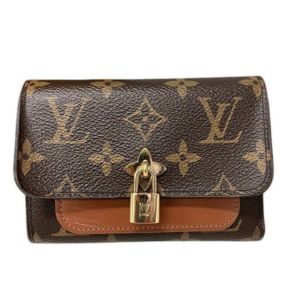 Louis Vuitton Monogram Portefeuille Flower Compact M67504 Trifold Wallet For