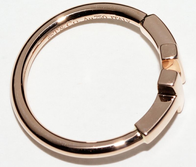 Tiffany & Co Rings 18K Pink Gold T-wire Ring