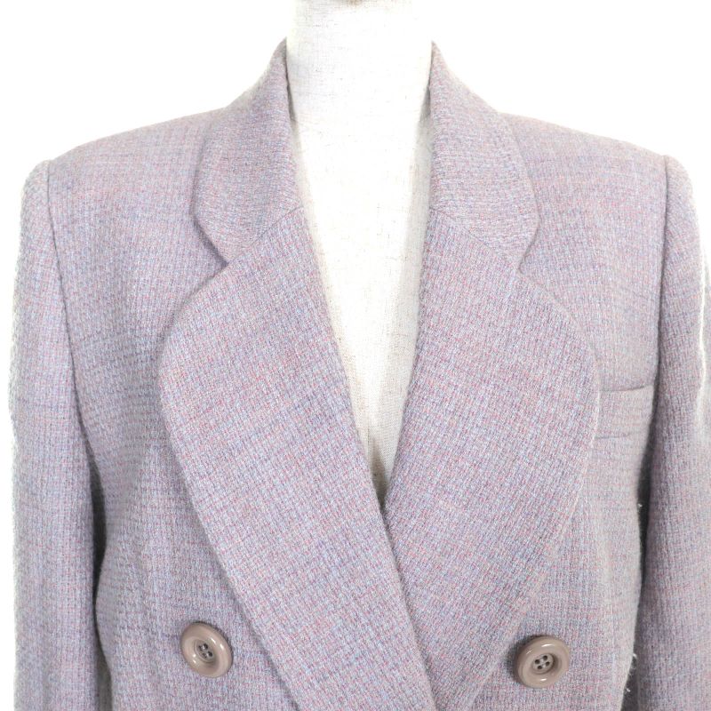 Christian DIOR Vintage 100% Wool Double Breasted Tweed Tailored