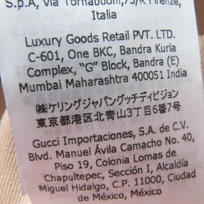 Gucci 22SS 678207 Front Zip Jersey Short Sleeve Knit Dress Pink Beige XS Made