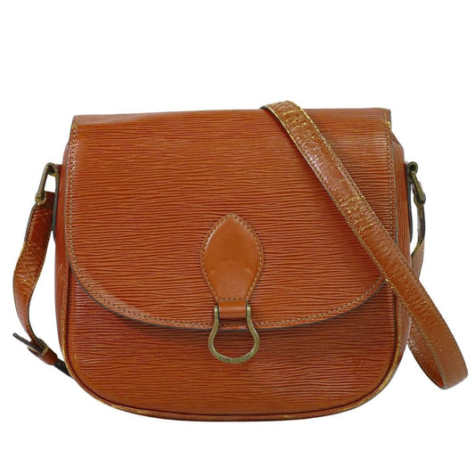 Louis Vuitton LV Saint Cloud Epi Leather Shoulder Bag Pochette Kenya Brown