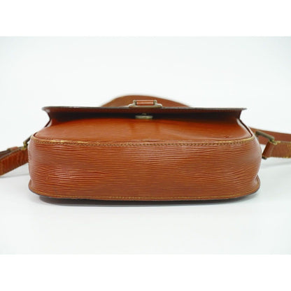 Louis Vuitton LV Saint Cloud Epi Leather Shoulder Bag Pochette Kenya Brown — view 3