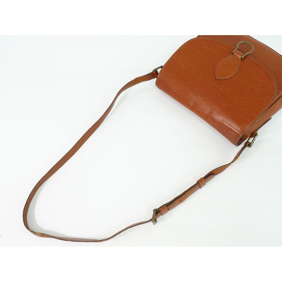 Louis Vuitton LV Saint Cloud Epi Leather Shoulder Bag Pochette Kenya Brown — view 4