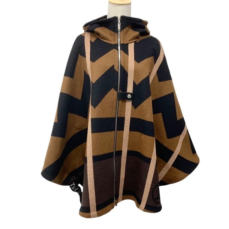 Louis Vuitton Outer Brown Poncho Cape Graffiti