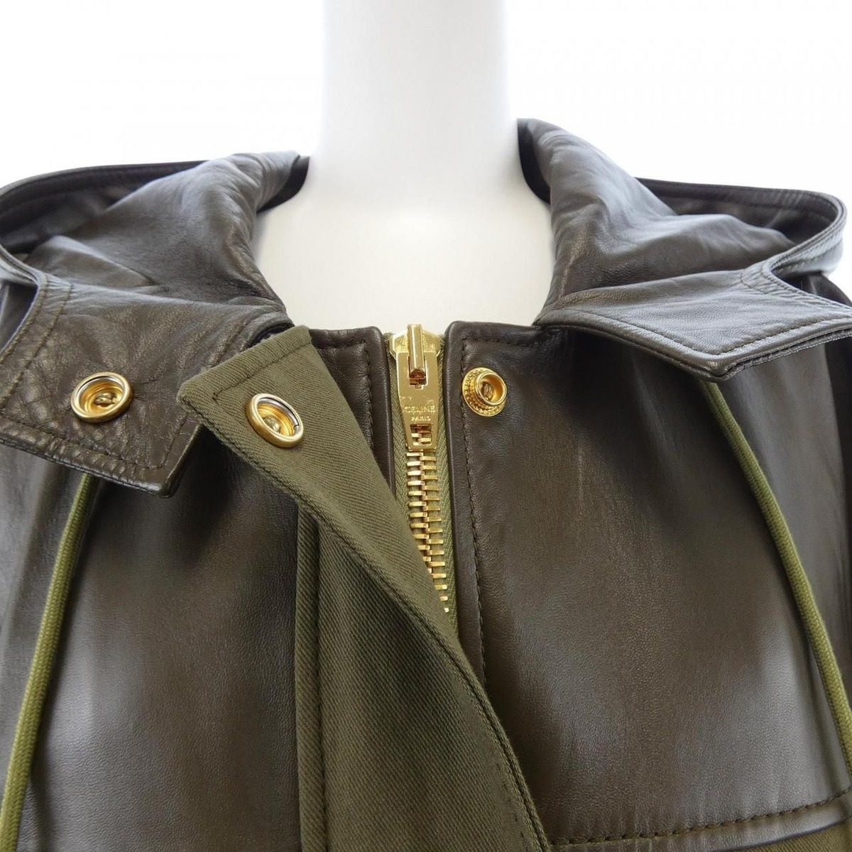 Celine Leather Jacket Brown — view 5