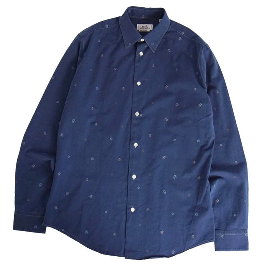 Hermes Shirt Long Sleeve Denim Cotton