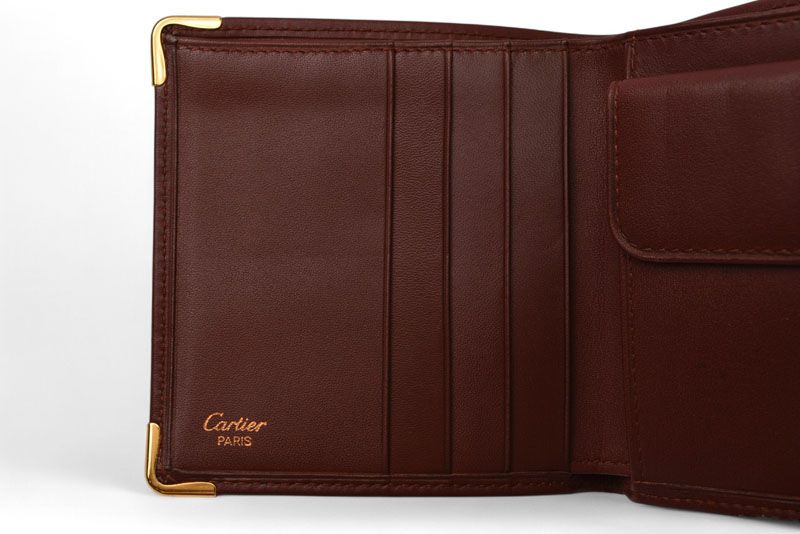 Cartier Fold Wallet Vintage Cartier Men's Must De Cartier Bordeaux 73184192