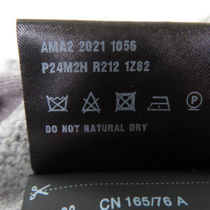 Prada 2021 P24m2h Virgin Wool Cashmere Blend Logo Design Long Sleeve Knit Top