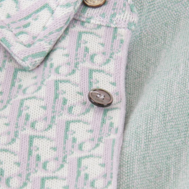 Christian Dior 023m550at099 Oblique Pattern Long Sleeve Shirt Cotton Men's