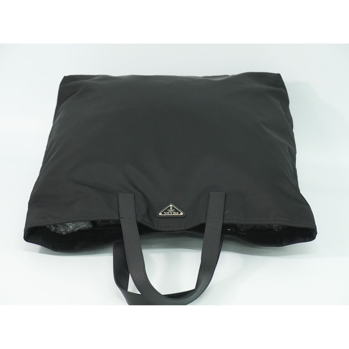 Prada Nylon Tote Bag Black — view 5