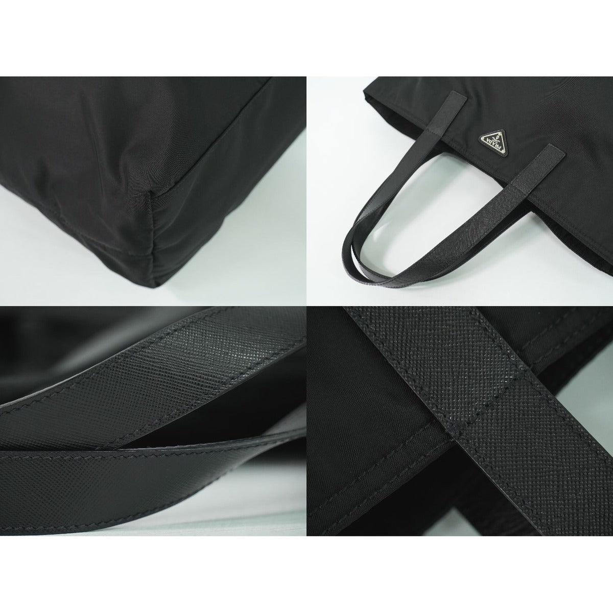 Prada Nylon Tote Bag Black — view 6