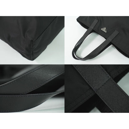 Prada Nylon Tote Bag Black — view 6