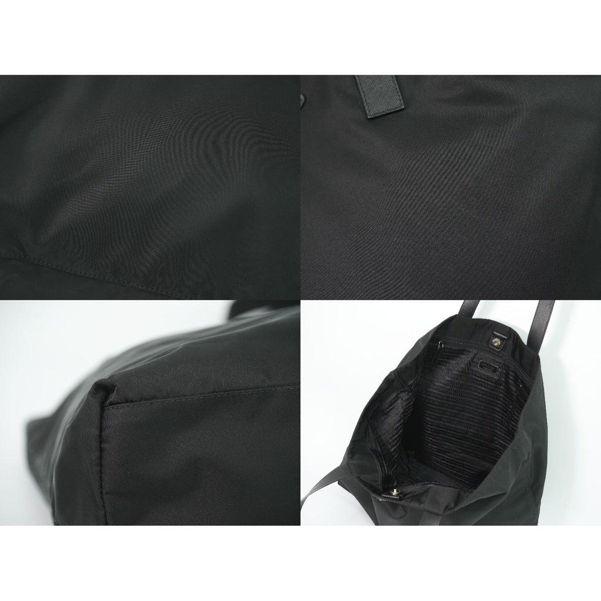 Prada Nylon Tote Bag Black — view 7