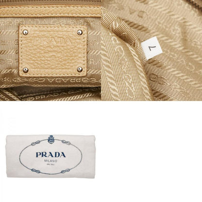 Prada Bn1713 Beige Leather Women's Prada