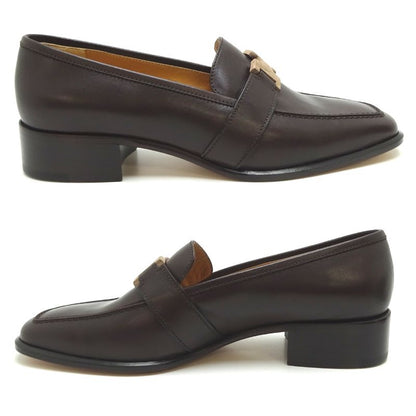 Hermes Mocha Size 24.5 Loafers