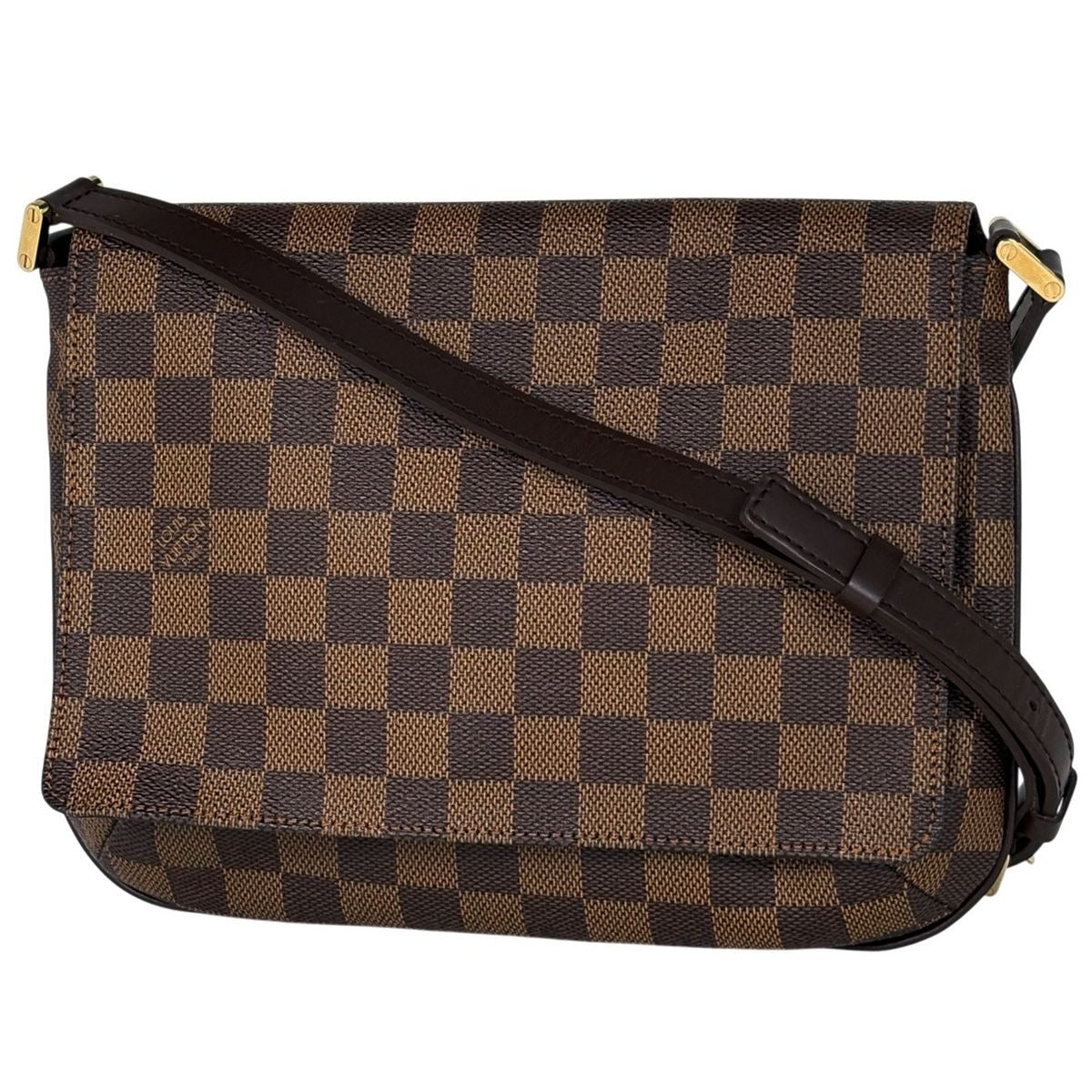 Louis Vuitton Musette Tango Long Crossbody Shoulder Bag Damier Brown