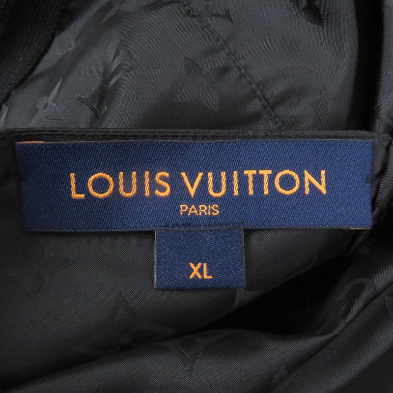 Louis Vuitton 2023 Monogram Reversible WZIP Bomber Jacket Black XL Made In