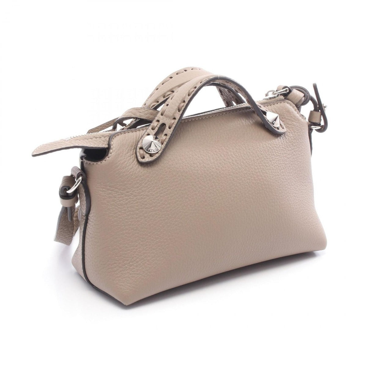 Fendi Handbag by the Way Selleria Mini Grey Je Leather — view 2