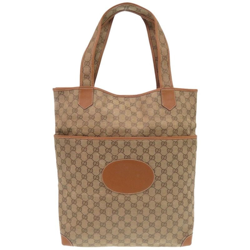 Gucci 002 983 0054 GG Canvas Beige Tote Bag 1637