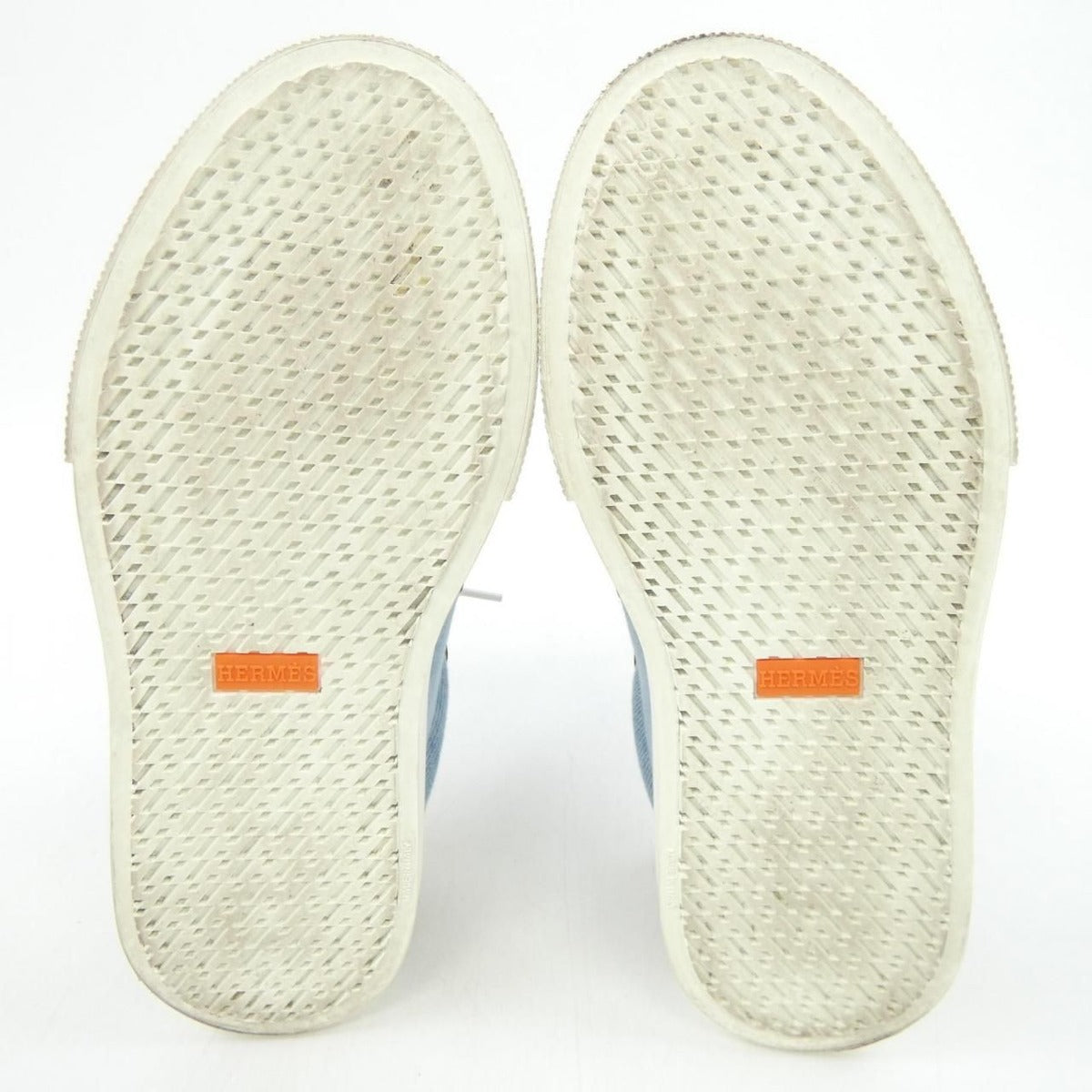 Hermes Day Kelly Buckle Sneakers Blue Brown — view 4