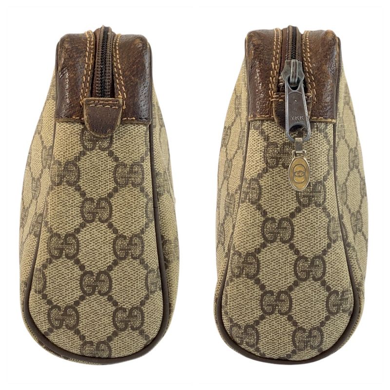 Gucci Vintage Sherry Line Old Gucci GG Supreme Canvas Clutch Bag Second Bag Men