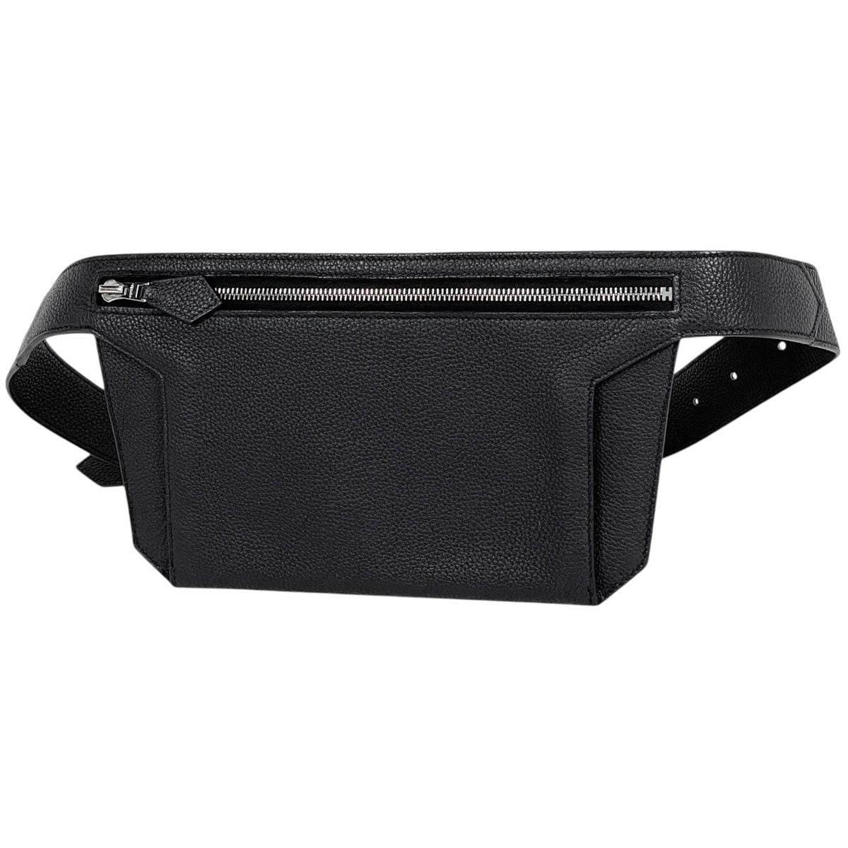 Hermes Ultrapla Taurillon Noviyo Belt Bag Leather Black