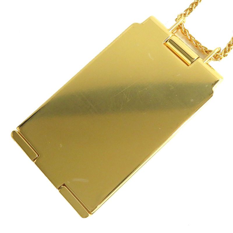 Hermes On The Beach Pendant /necklace With Mirror Gold And Multicolor Made In