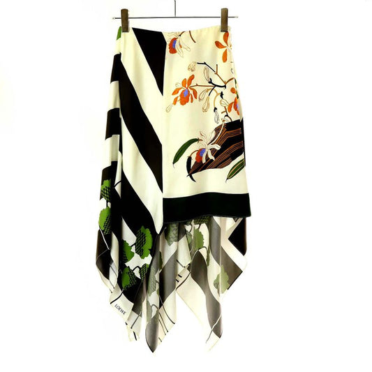 Loewe Paula's Ibiza Loewe Paula's Ibiza 24ss Asymmetrical Silk Skirt S616y08x39