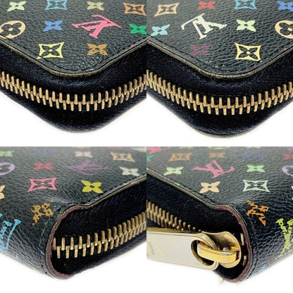 Louis Vuitton M60243 Multicolor PVC Zippy Wallet Black 403710 Long Wallet