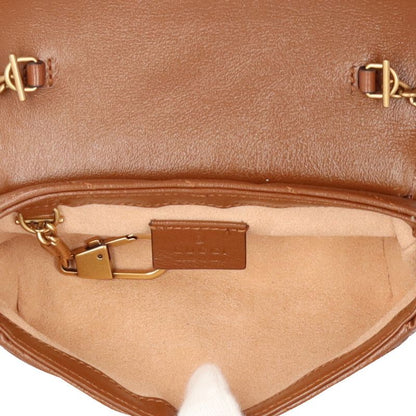 Gucci GG Marmont Shoulder Bag Leather 476433 Brown Ladies Gucci  Gucci