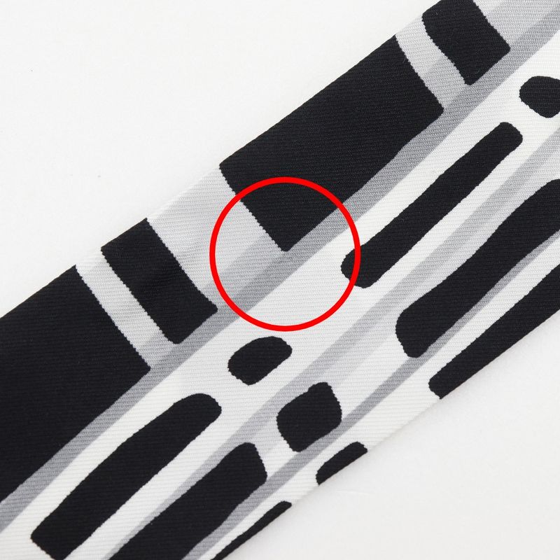 Louis Vuitton Bandeau Mp1834 Silk Black/white Women's Scarf