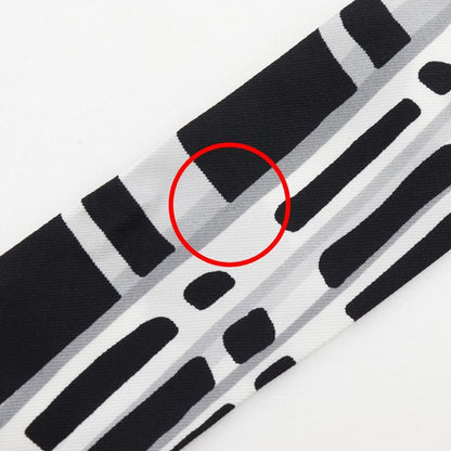 Louis Vuitton Bandeau Mp1834 Silk Black/white Women's Scarf