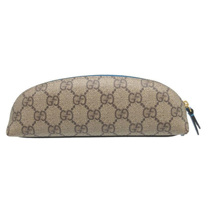Gucci GG Supreme Beige Blue Donald Duck Disney Collaboration 662129 Pencil Case
