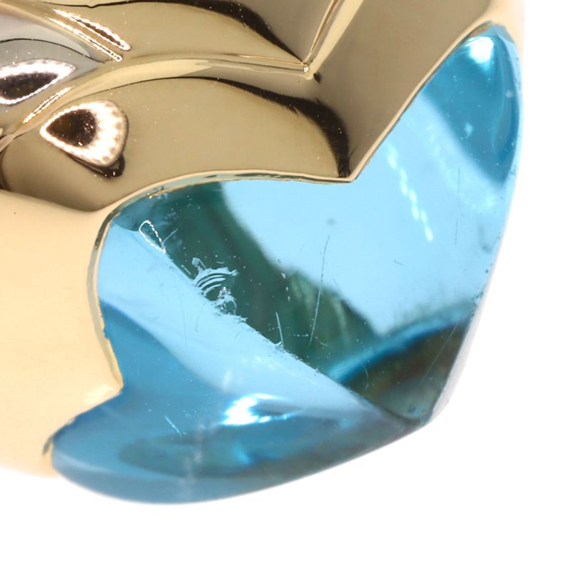 Bvlgari Bulgari Piramide Blue Topaz Ring - 18K Yellow Gold Ladies