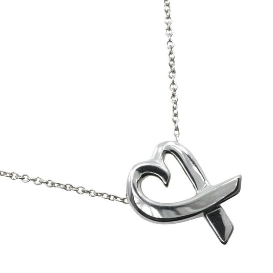Tiffany & Co Loving Heart Paloma Picasso 925 Silver Ladies 2.8g Necklace