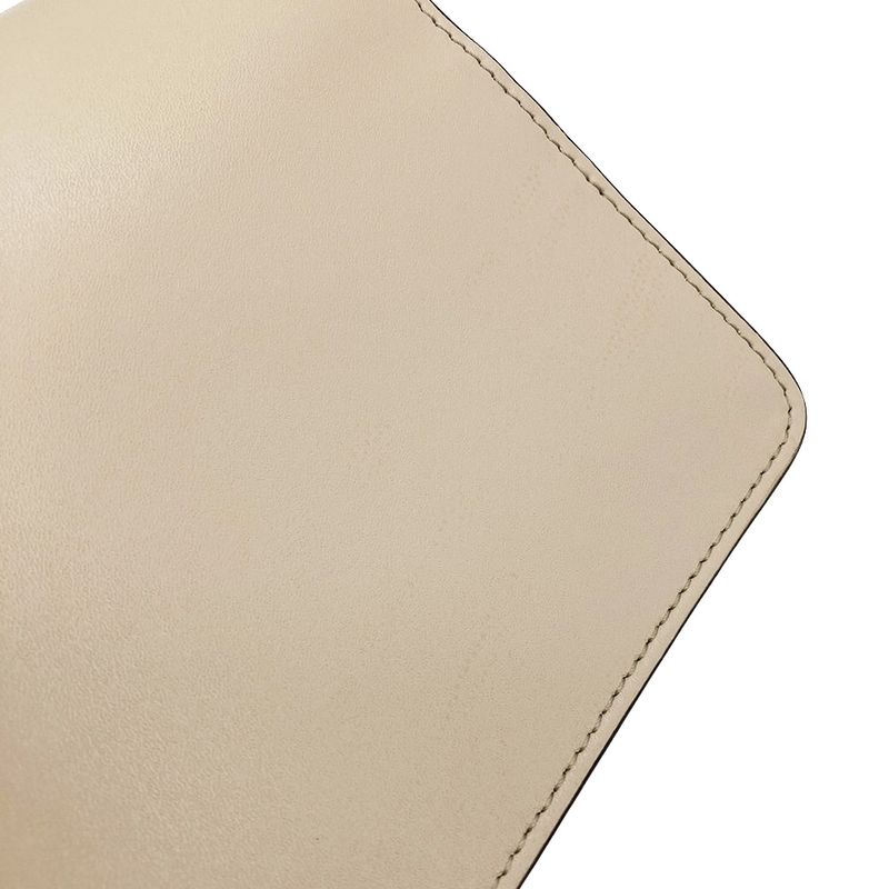 Fendi Multi Studded Chain Wallet Shoulder Bag Leather 8m0346 Beige Gold