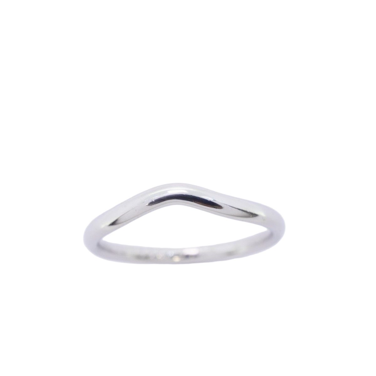 Tiffany & Co Ring Curved Band Platinum — view 2