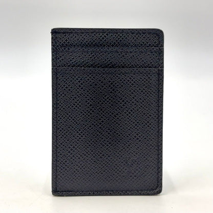 Louis Vuitton Taiga Card Holder Clip Billets Mane Leather Black Case