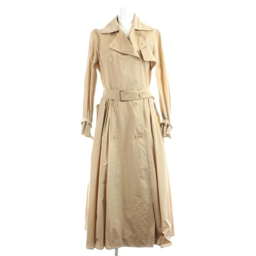 Max Mara White Tag Trench Coat Spring Long 38 Beige MW
