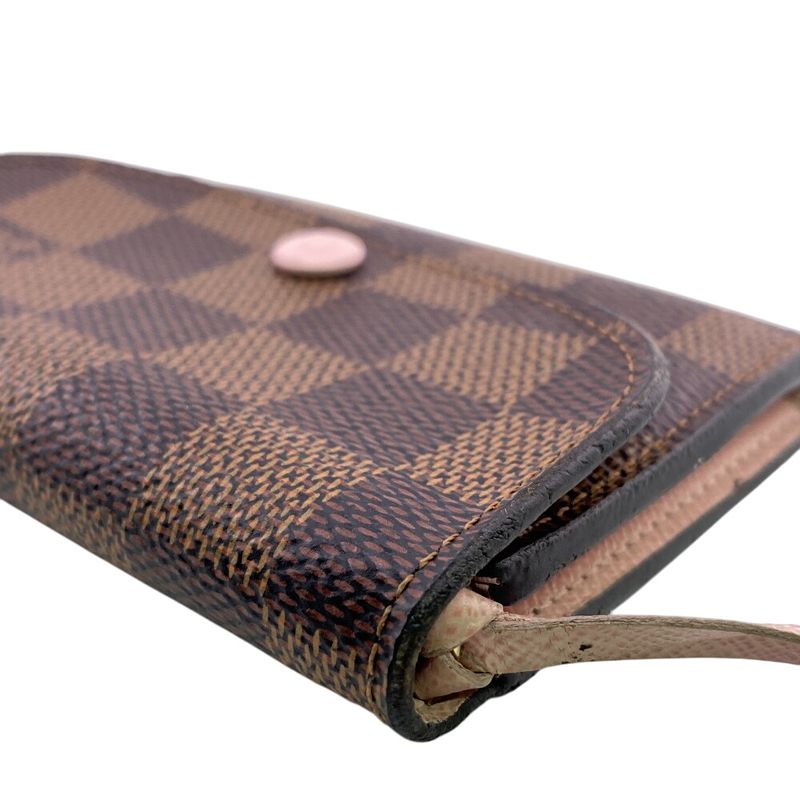 Louis Vuitton N64423 Portmonnais Rosali Fragment Case Damier Card Case Wallet