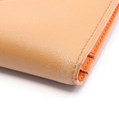 Bottega Veneta Bifold Wallet Brown Orange Leather Zip — view 11