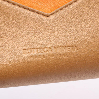 Bottega Veneta Bifold Wallet Brown Orange Leather Zip — view 5