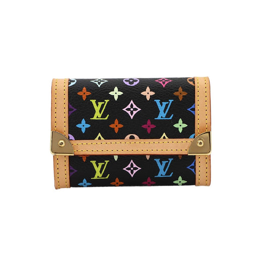 Louis Vuitton Monogram Multicolor Porto Monet Coin Case Noir
