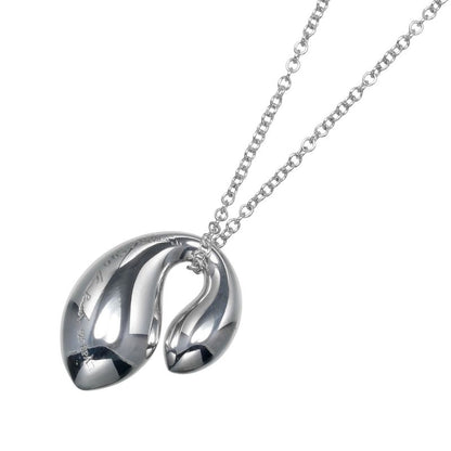 Tiffany & Co Double Teardrop Silver 925 Ladies 5.42g Necklace