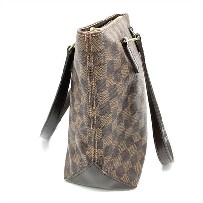 Louis Vuitton Cabas Piano Tote Bag Damier Ebène N51187 Brown Gold Hardware