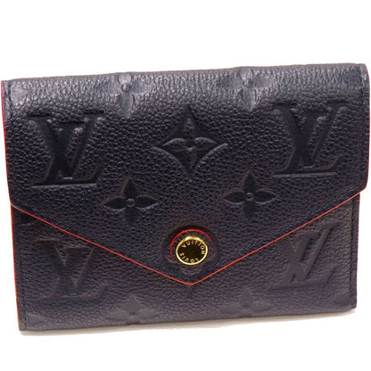 Louis Vuitton Trifold Wallet With Coin Purse Monogram Empreinte Marine Rouge
