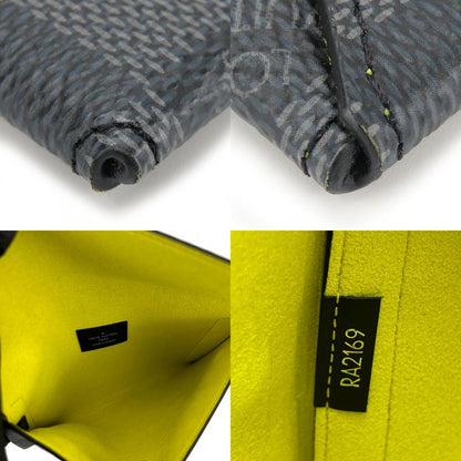 Louis Vuitton Second Bag Alpha Triple Pouch N60255 Damier Graphite Gray Black